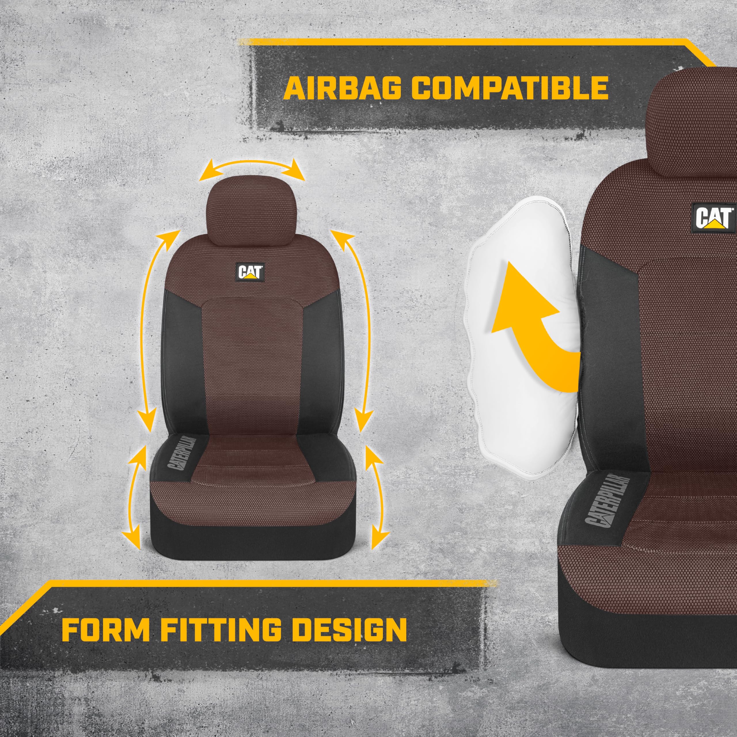 Foto 5 pulgar | Fundas De Asiento Automotrices Cat Meshflex Para Automóviles, Camiones Y Suv - Venta Internacional.