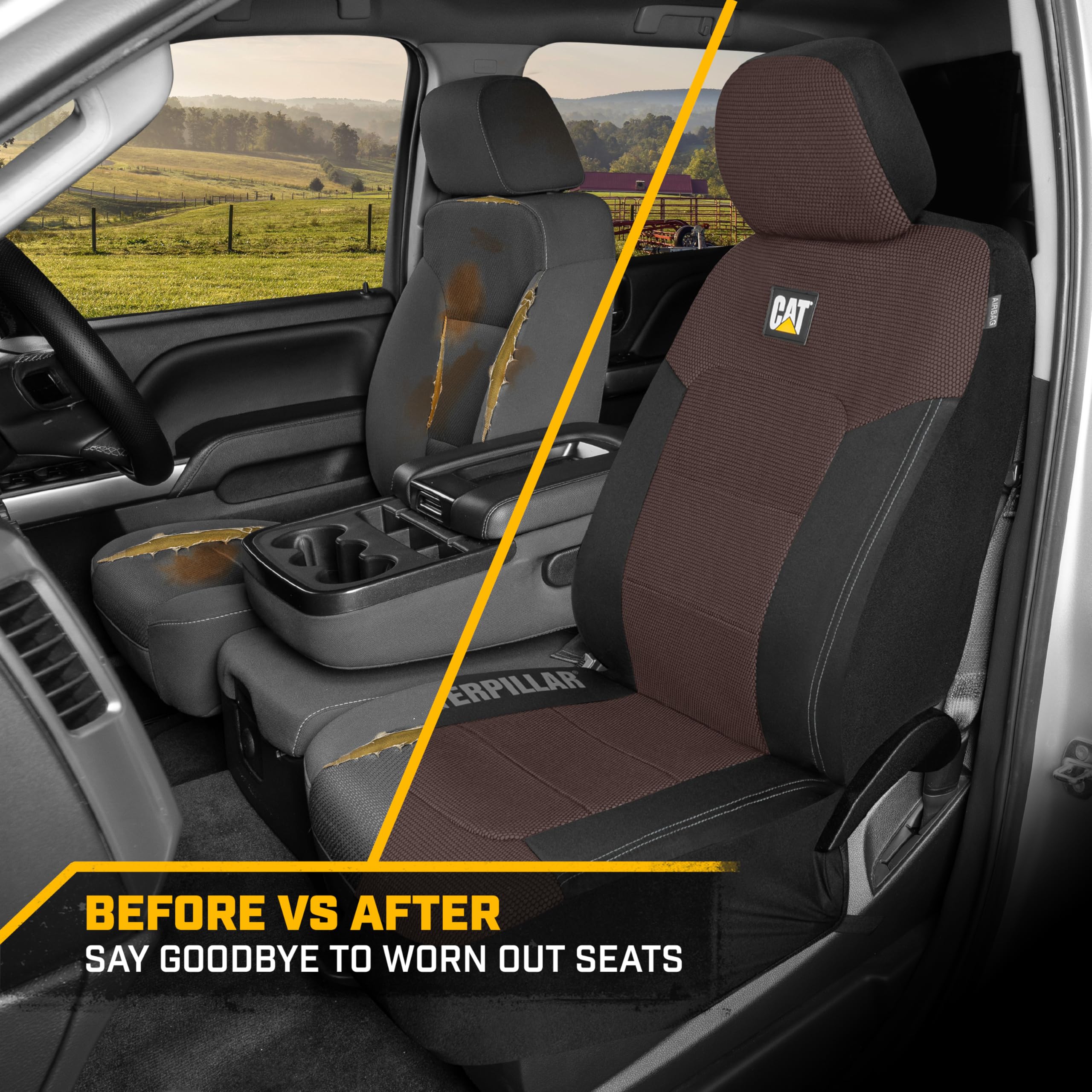 Foto 6 | Fundas De Asiento Automotrices Cat Meshflex Para Automóviles, Camiones Y Suv - Venta Internacional.