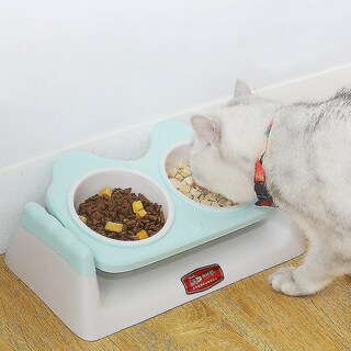 Foto 2 | Cuenco Dispensador De Comida Para Mascotas Y Gatos Con Soporte Elevado Para Perros Y Gatos - Venta Internacional.