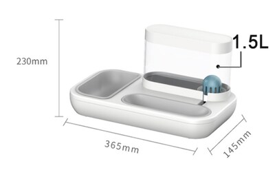 Foto 1 | Bebedero Automático Pet Feeder Bowl De 1,5 L Para Gatos Y Perros - Venta Internacional.