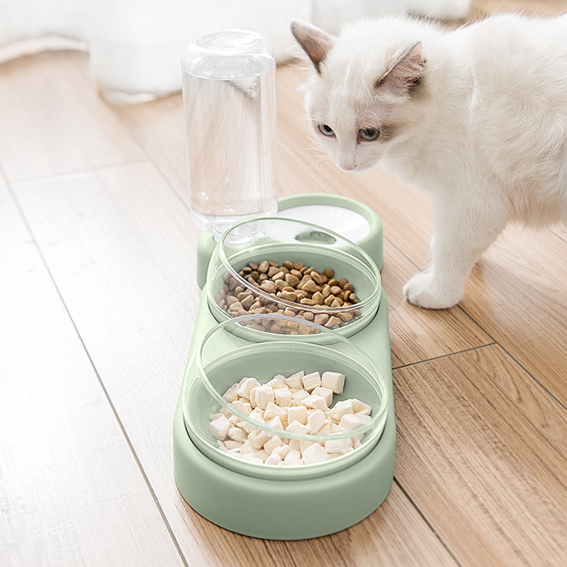 Foto 3 pulgar | Dispensador De Agua Y Comida Para Perros Y Gatos Pet Feeder, Cuencos Dobles - Venta Internacional.