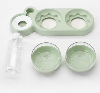 Foto 4 | Dispensador De Agua Y Comida Para Perros Y Gatos Pet Feeder, Cuencos Dobles - Venta Internacional.