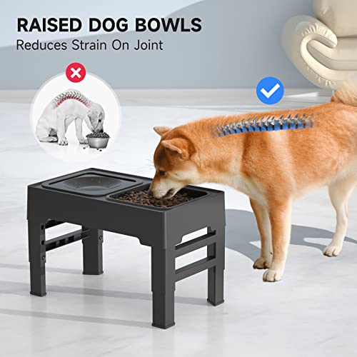 Foto 7 pulgar | Cuencos Elevados Para Perros Els Pet Ajustables Con Alimentador Lento - Venta Internacional.