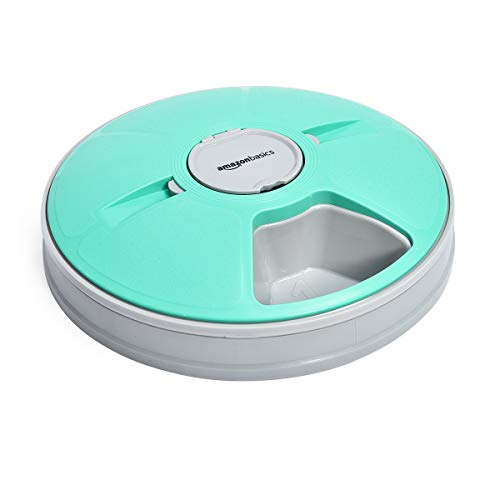 Foto 2 pulgar | Comedero Electrónico Automático Para Mascotas Con Temporizador, 6 Porciones, Color Verde Azulado - Venta Internacional.