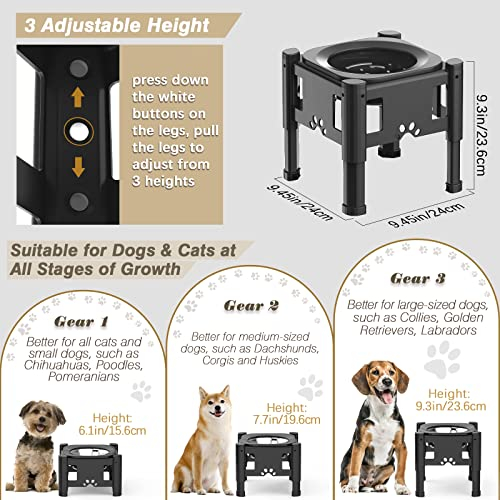 Foto 3 | Soporte Elevado Para Perros Lewondr, Alimentador Lento, De Acero Inoxidable - Venta Internacional.