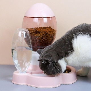 Foto 5 | Dispensador Automático De Agua Y Comida Para Gatos Con Forma De Cuenco Para Mascotas - Venta Internacional.