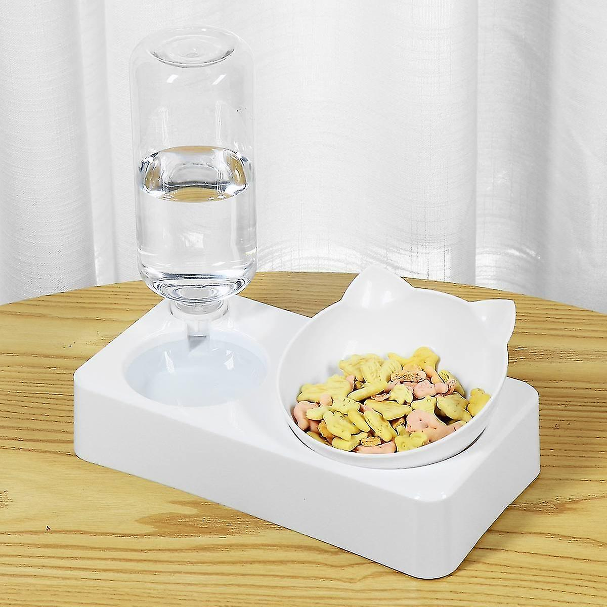 Dispensador De Alimentos Huoguo Con Recarga Automática De Doble Cuenco Para Mascotas - Venta Internacional.