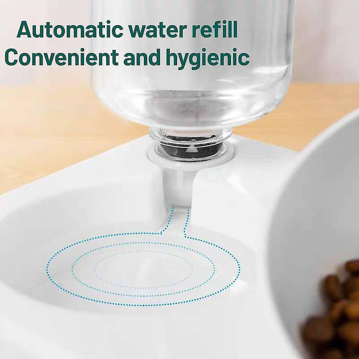 Foto 4 pulgar | Dispensador De Alimentos Huoguo Con Recarga Automática De Doble Cuenco Para Mascotas - Venta Internacional.