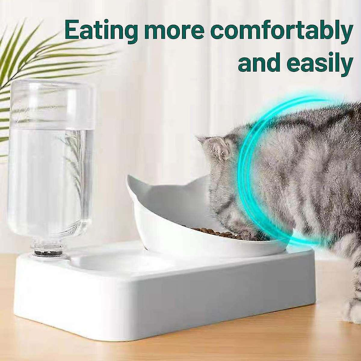 Foto 6 pulgar | Dispensador De Alimentos Huoguo Con Recarga Automática De Doble Cuenco Para Mascotas - Venta Internacional.