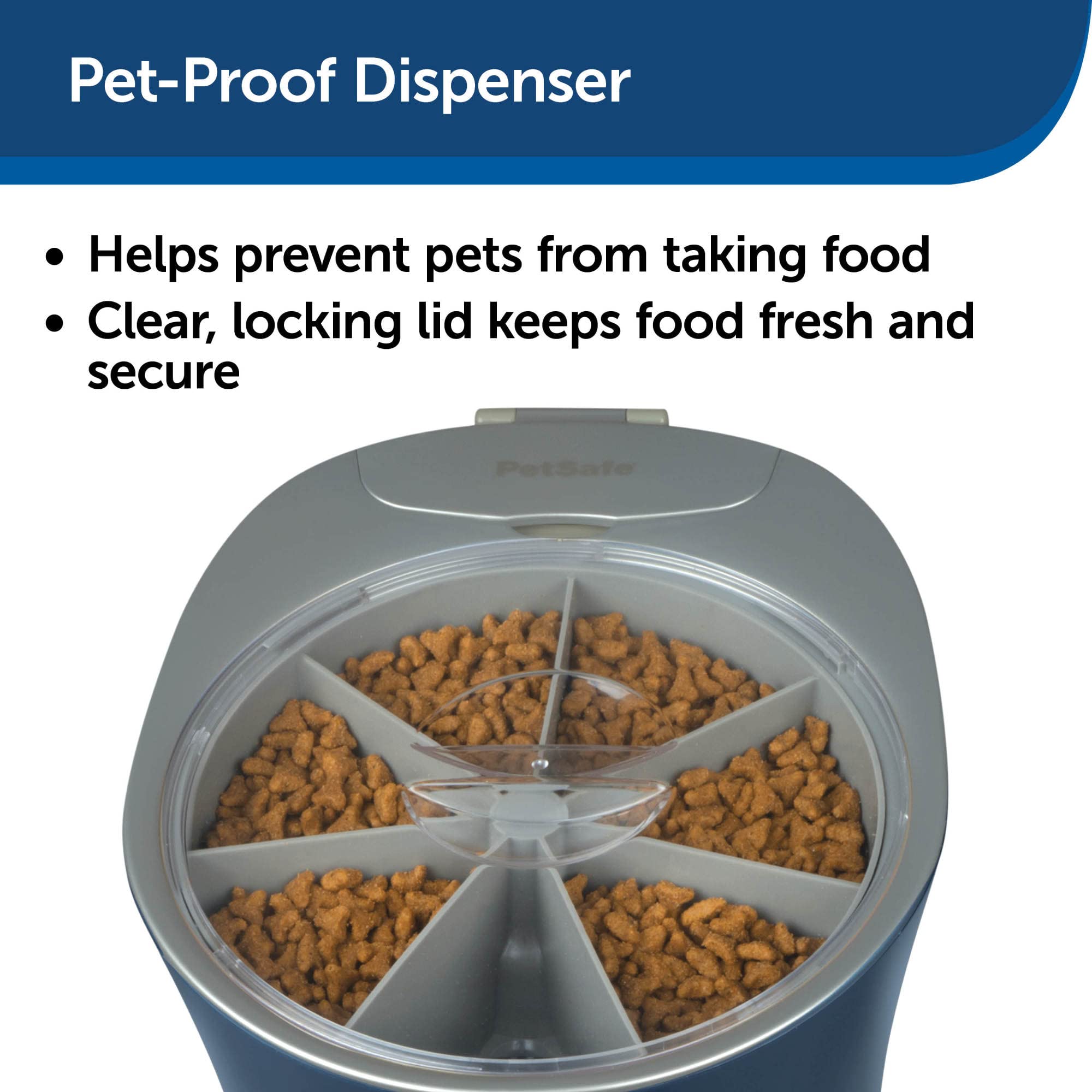 Foto 3 pulgar | Dispensador De Comida Para Mascotas Petsafe 6 Meal Programable Azul - Venta Internacional.