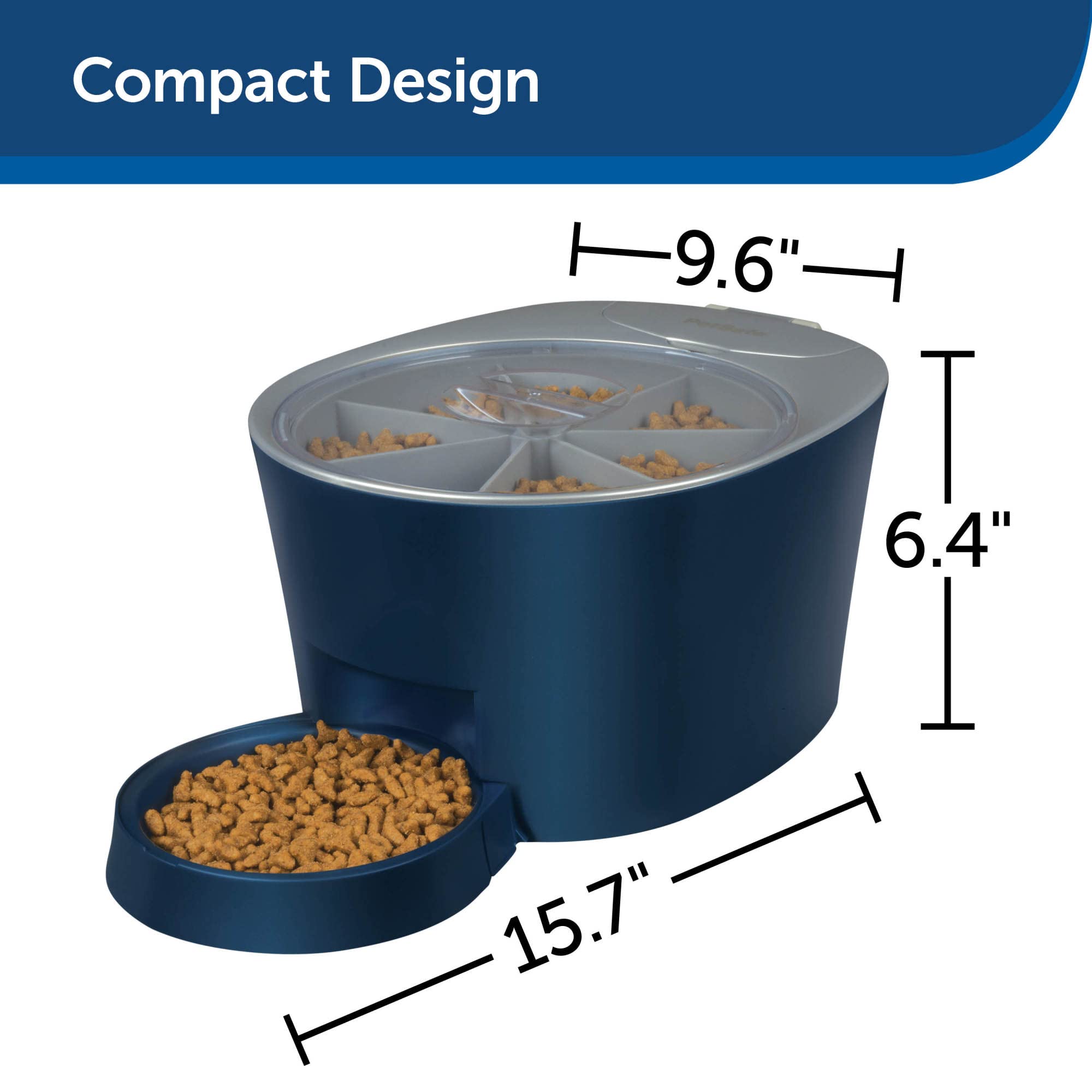 Foto 6 pulgar | Dispensador De Comida Para Mascotas Petsafe 6 Meal Programable Azul - Venta Internacional.