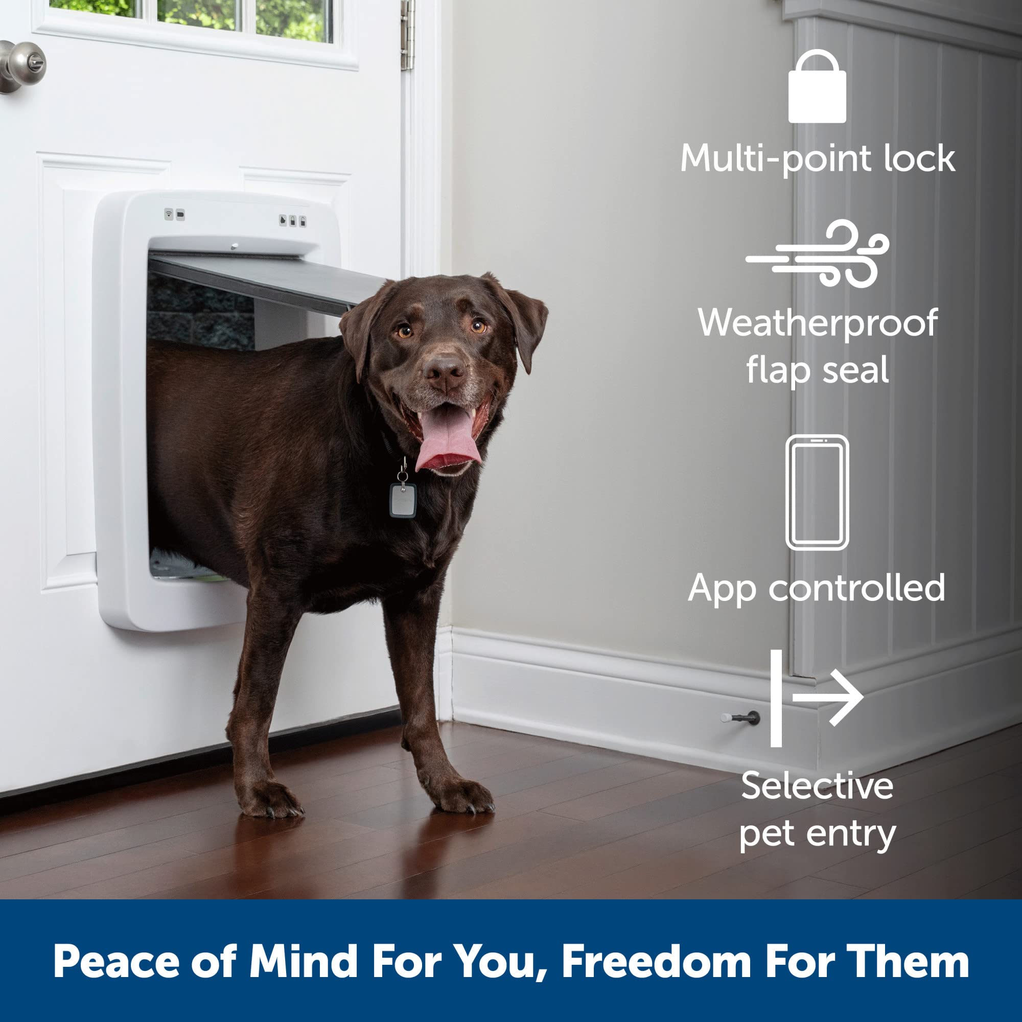 Foto 3 | Puerta Para Mascotas Petsafe Smartdoor Connected Para Perros Y Gatos - Venta Internacional.