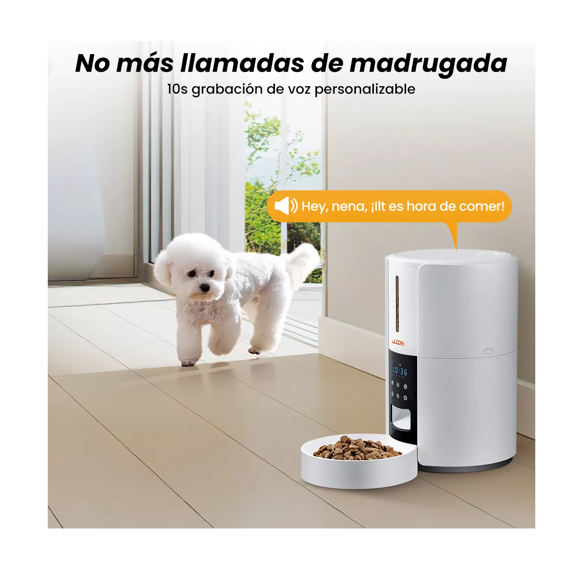 Foto 3 pulgar | 3l Dispensador De Alimentador Automatico Para Perros Y Gatos Eo Safe Imports Esi-17299 Blanco
