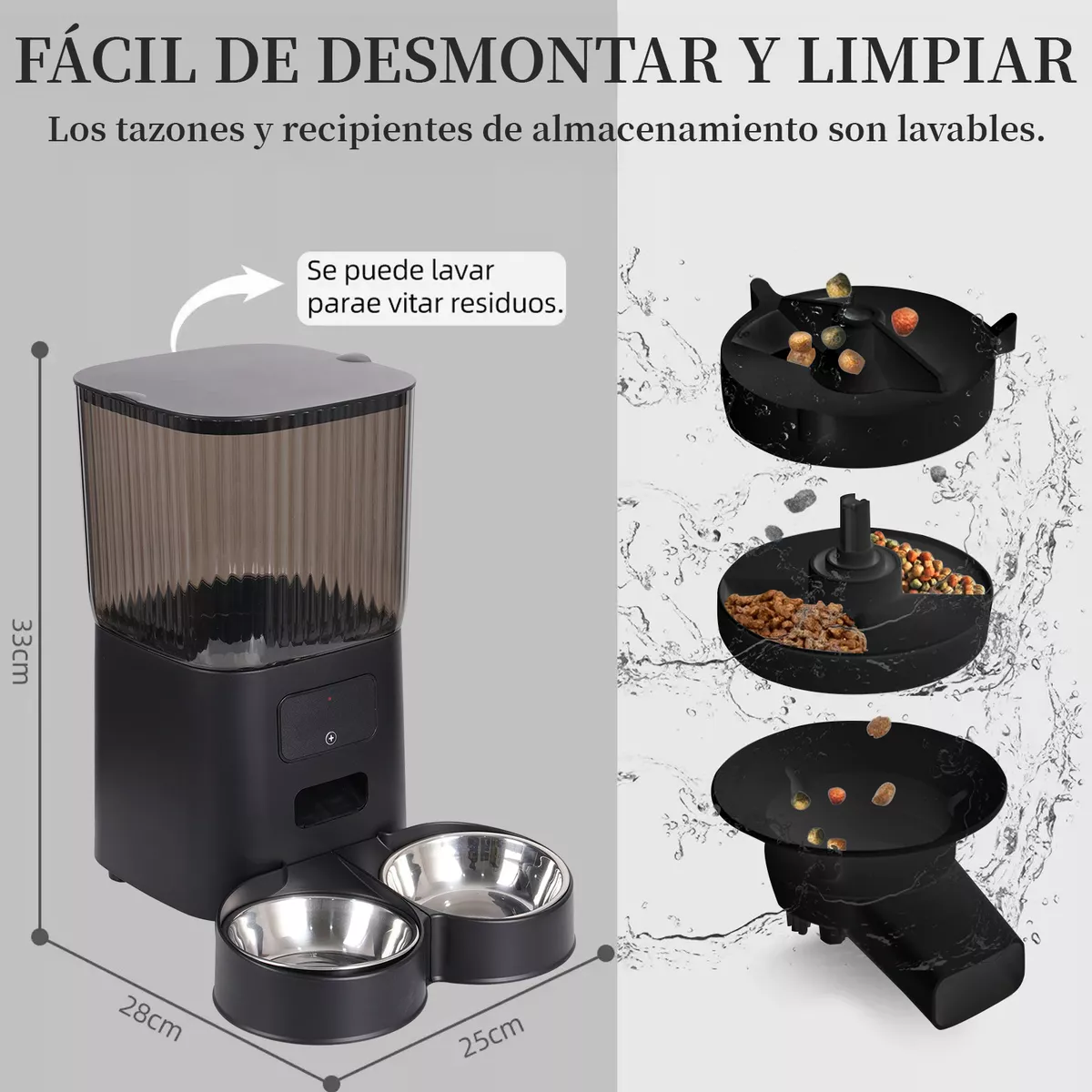 Foto 3 pulgar | Comedero Dispensador De Comida Para Perros Wifi Eo Safe Imports Esi-18167 Negro