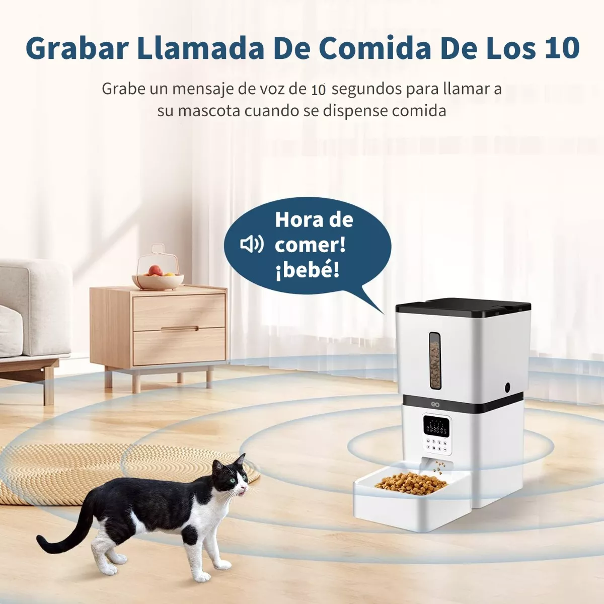 Foto 3 pulgar | Comedero Automático Para Perros Y Gatos Dispensador Eo Safe Imports Esi-18165-1 Blanco