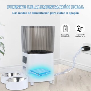 Foto 4 | Comedero Dispensador De Comida Alimentador Xtellar Para Perro Color Blanco