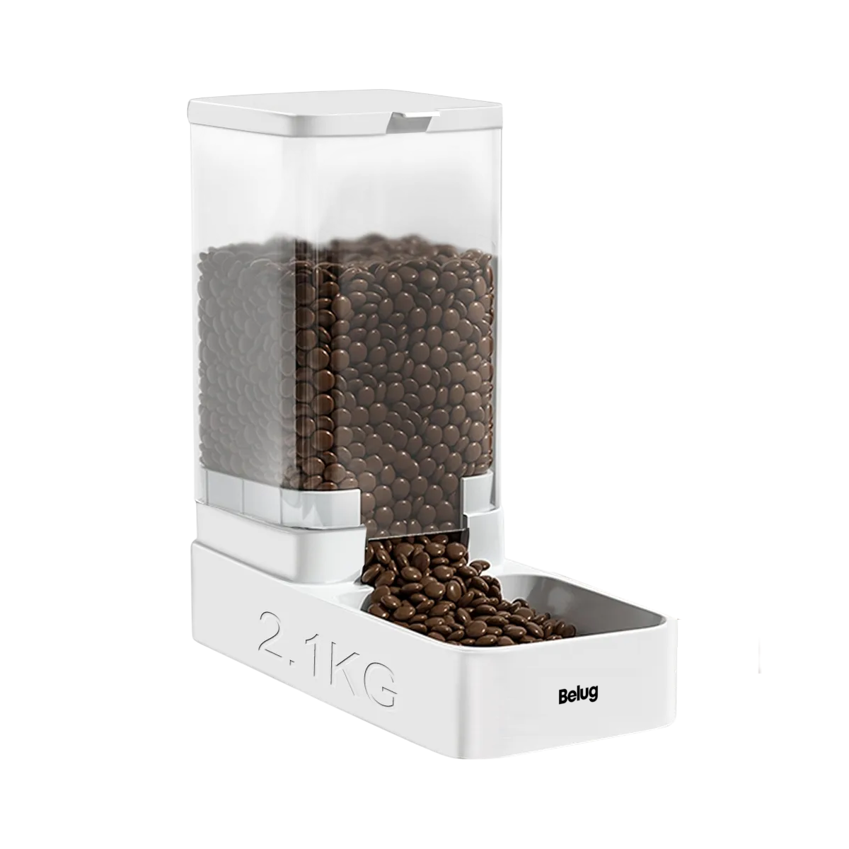 Foto 1 | Alimentador Automatico Perros Y Comederos Gatos Belug 2.1kg Blanco