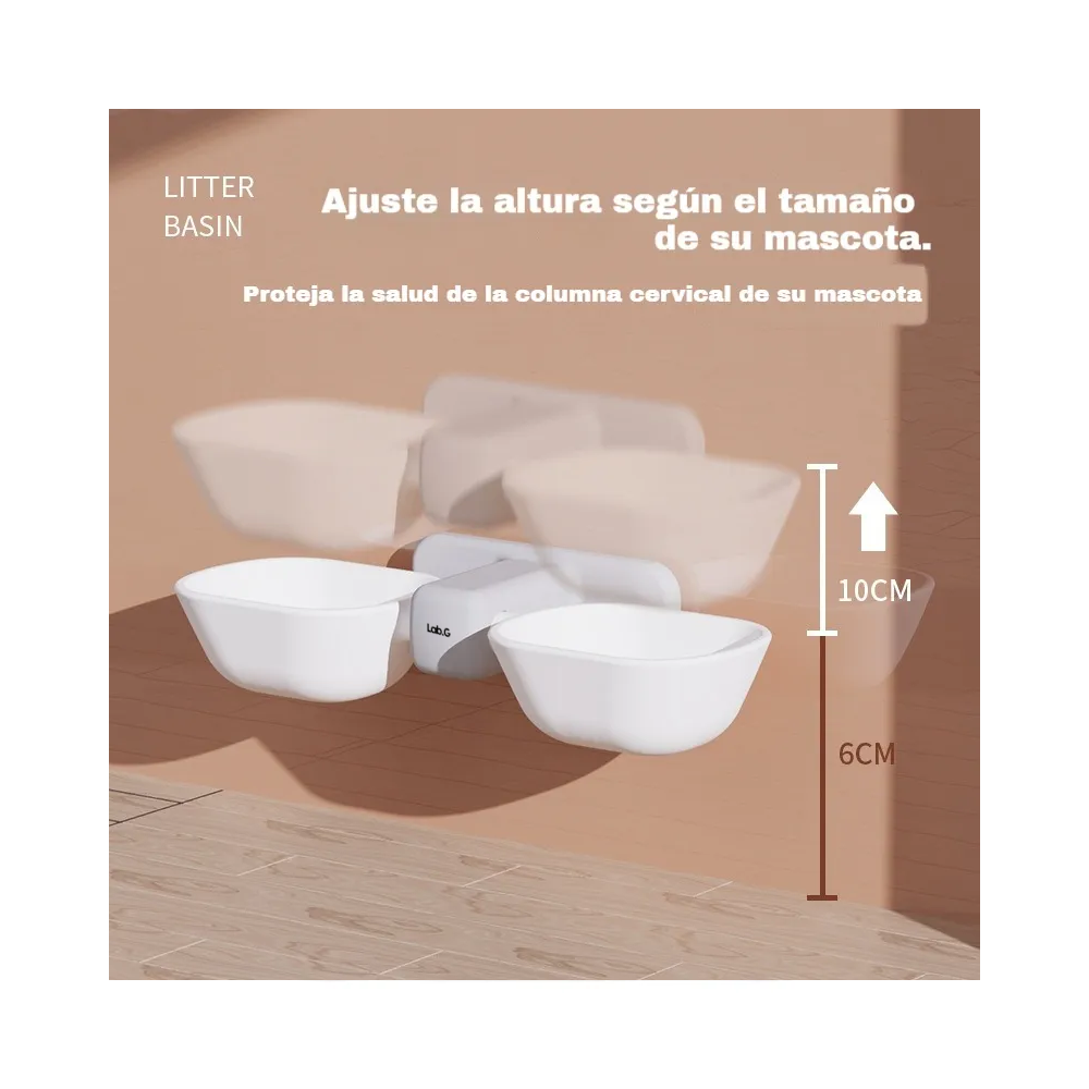 Foto 5 | Cuenco De Pared Bowl Lab.g Blanco Gris