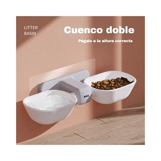 Foto 2 | Cuenco De Pared Bowl Blanco Gris