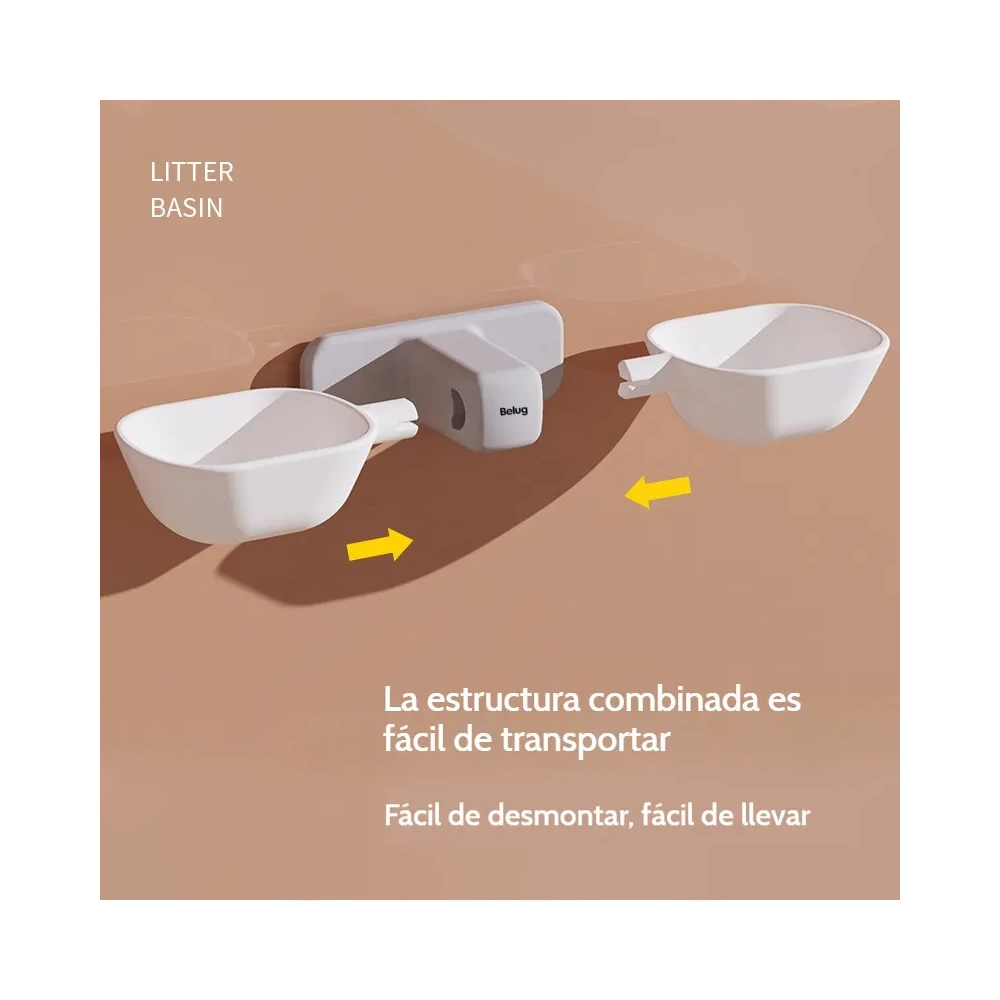Foto 4 pulgar | Cuenco De Pared Bowl Blanco Gris