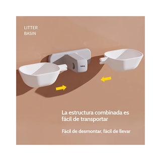 Foto 3 | Cuenco De Pared Bowl Blanco Gris