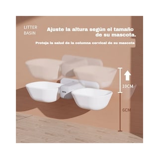 Foto 5 | Cuenco De Pared Bowl Blanco Gris