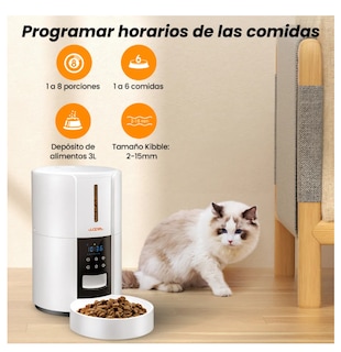 Foto 3 | Dispensador Xtellar De Alimentador Automatico Para Perros Y Gatos Blanco