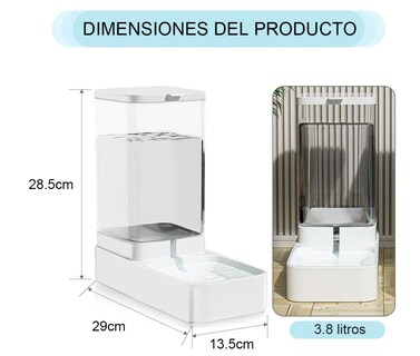 Foto 2 | Dispensador Xtellar Automático De Agua Para Perros Y Gatos 3.8l