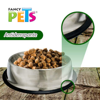 Foto 3 | Fancy Pets Plato De Acero Para Perro De 96 Onzas O 2.7 Kilogramos Con Antiderrapante