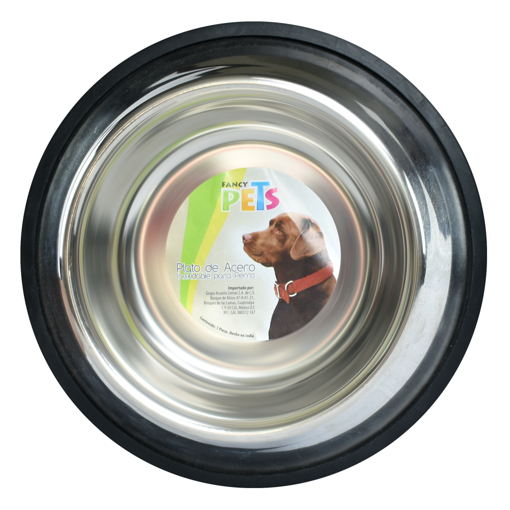 Fancy Pets Plato De Acero Para Perro De 32 Onzas O 907 Gramos