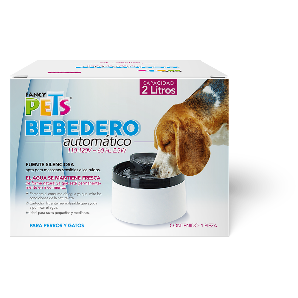 Foto 5 pulgar | Fancy Pets Bebedero De Agua Tipo Fuente Automático Para Perros Y Gatos Con Capacidad De 2 Litros