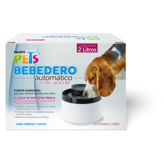 Foto 4 | Fancy Pets Bebedero De Agua Tipo Fuente Automático Para Perros Y Gatos Con Capacidad De 2 Litros