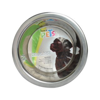 Foto 1 | Fancy Pets Plato De Acero Para Perro Con Base Antiderrapante De 8 Onzas 227 Gramos