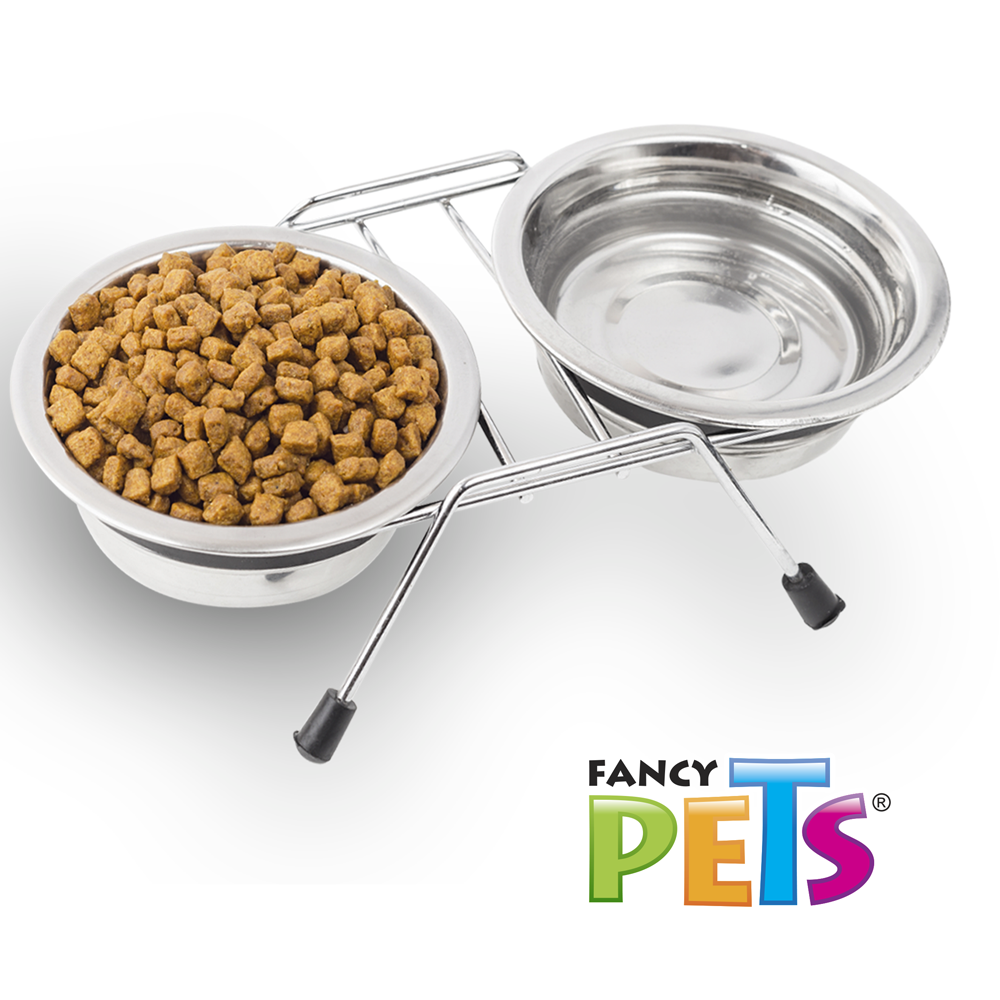 Foto 3 pulgar | Fancy Pets Comedero Doble Con Apaciad De 16 Onzas Y 568 Mililítros