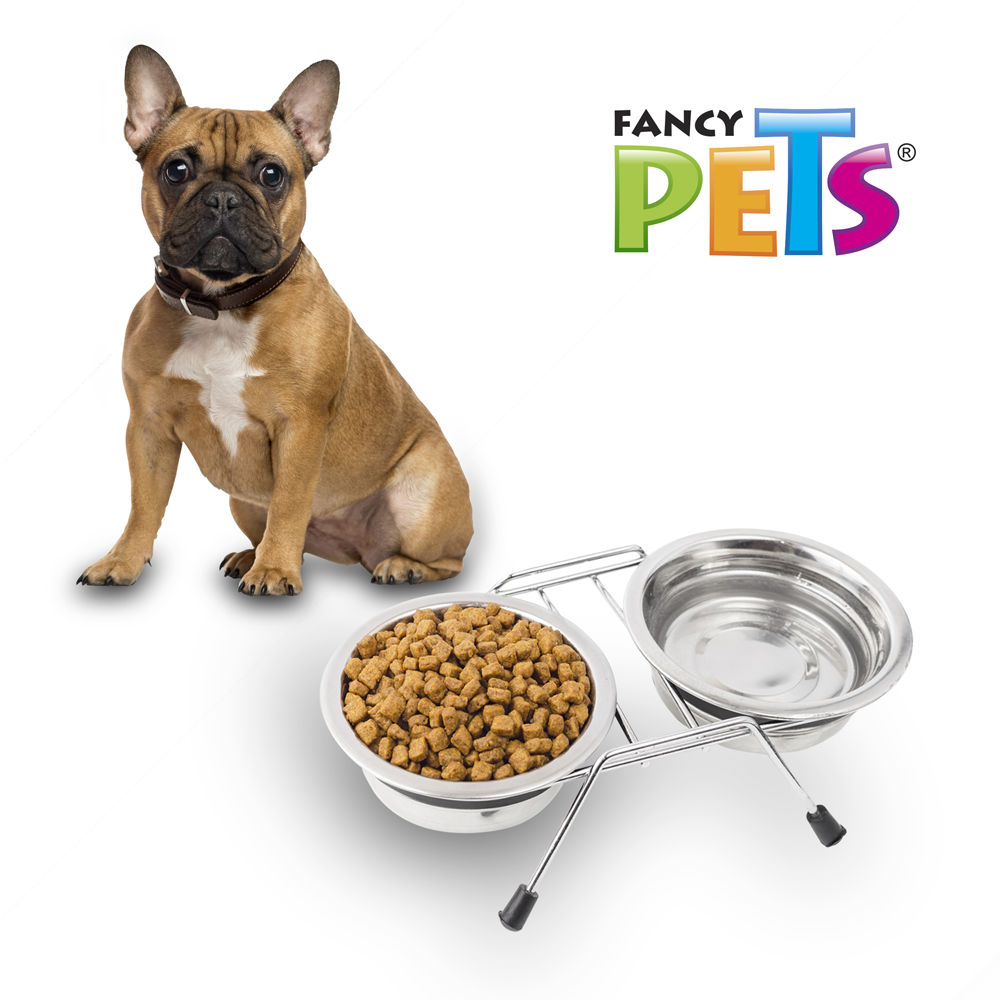 Foto 4 pulgar | Fancy Pets Comedero Doble Con Apaciad De 16 Onzas Y 568 Mililítros
