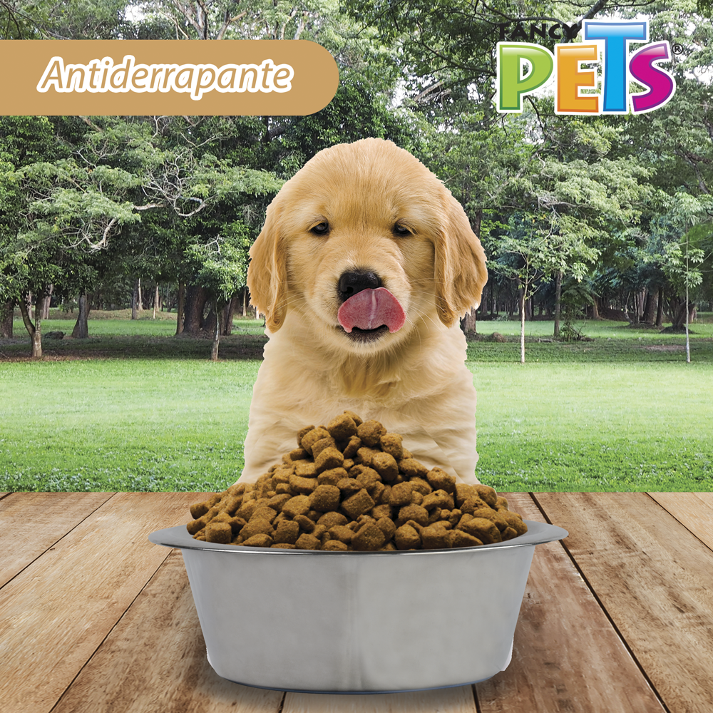 Foto 5 pulgar | Fancy Pets Plato De Acero Hondo Con Base Antiderrapante Con 32 Onzas Y/o 907 Gramos