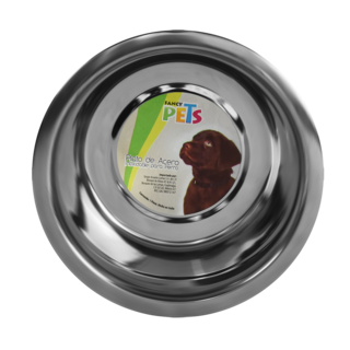 Foto 1 | Fancy Pets Plato De Acero Para Perro Con Base Antiderrapante De 24 Onzas 680 Gramos