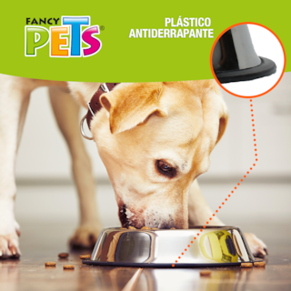 Foto 4 | Fancy Pets Plato De Acero Inoxidable Ligero Para Perro Para 64 Onza O 1.8 Kilos