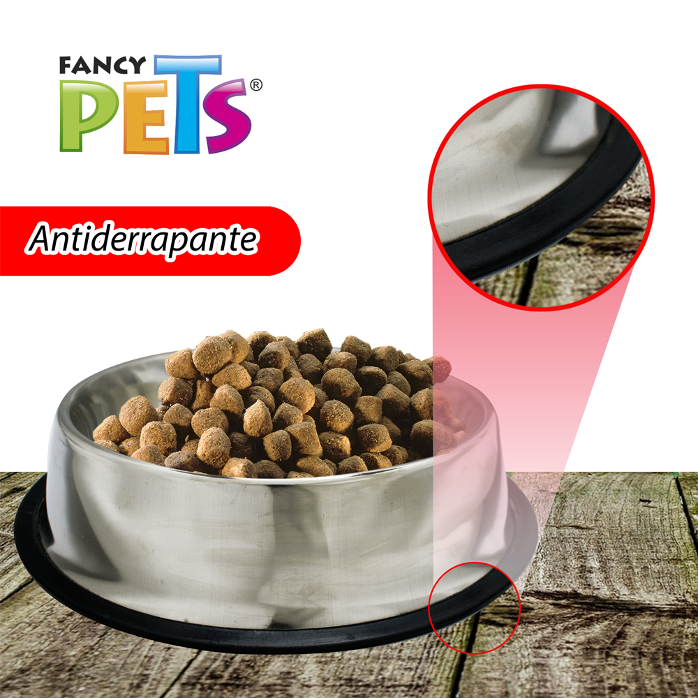 Foto 4 pulgar | Fancy Pets Plato De Acero Para Perro De 64 Onzas O 1.8 Kilogramos Con Antiderrapante