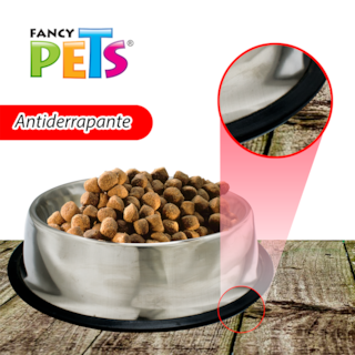 Foto 3 | Fancy Pets Plato De Acero Para Perro De 64 Onzas O 1.8 Kilogramos Con Antiderrapante