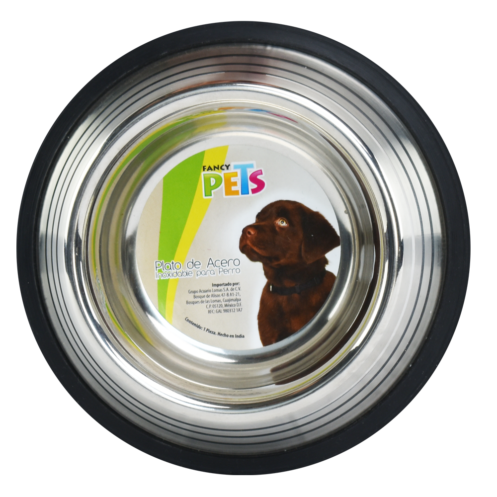 Foto 2 | Fancy Pets Plato Estriado De Acero Inoxidable Para Perro, 16 Onzas O 454 Gramos Con Antiderapante