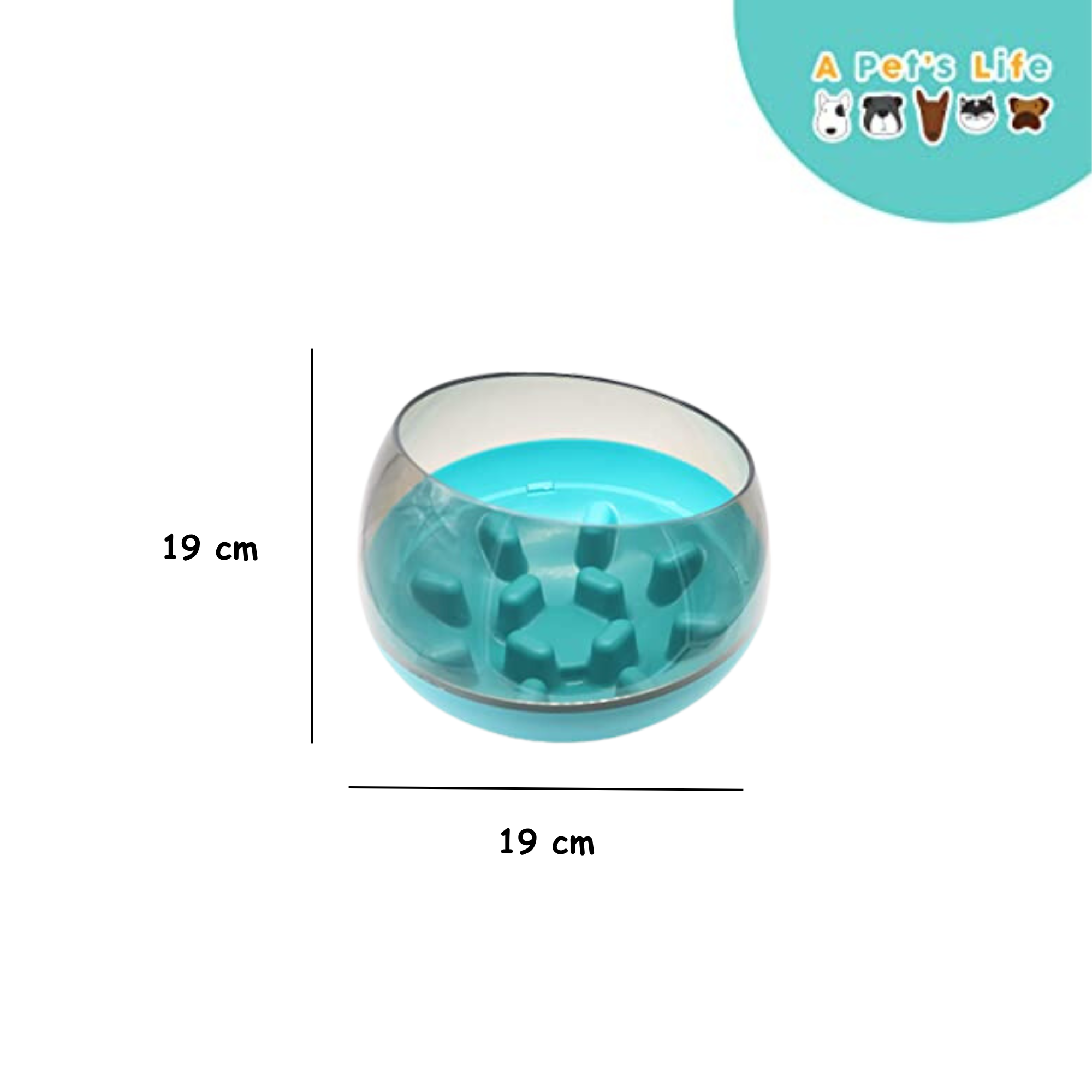 Foto 3 pulgar | A Pets Life Set De Platos De Alimentación Lenta Para Perros, Collar Y Arnés Tipo T (mediano)