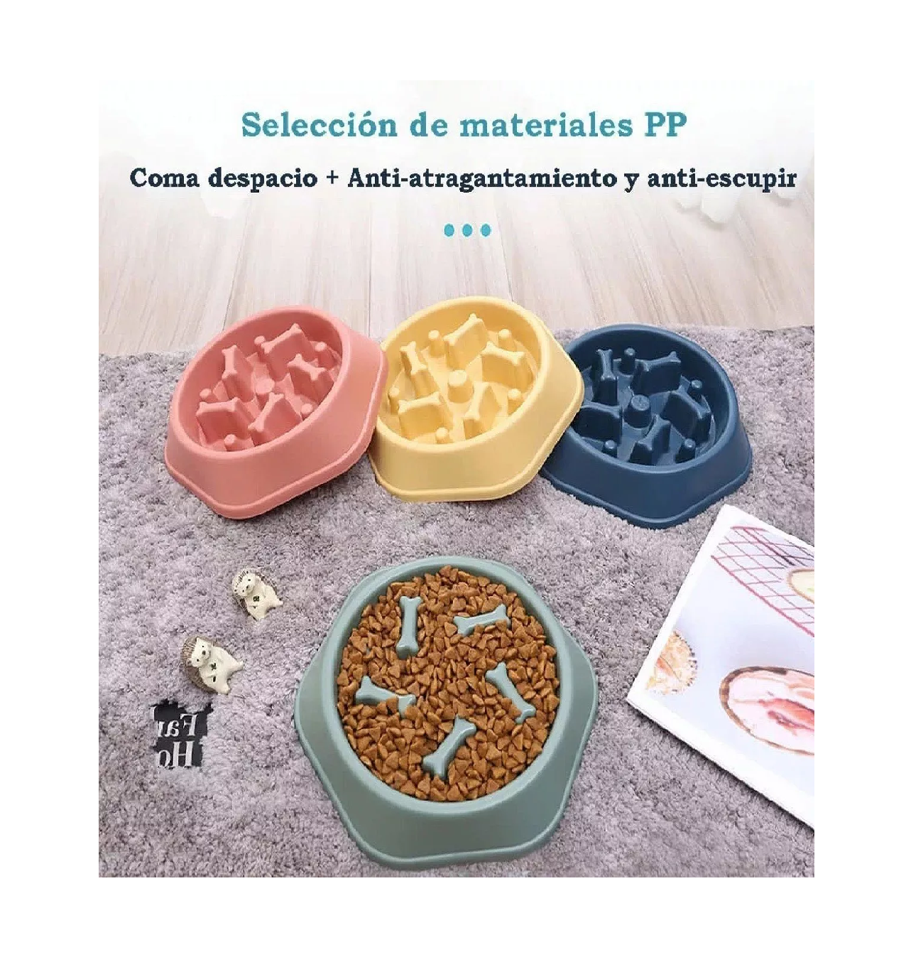 Foto 3 pulgar | Plato de Alimentación Lenta para Mascota Belug