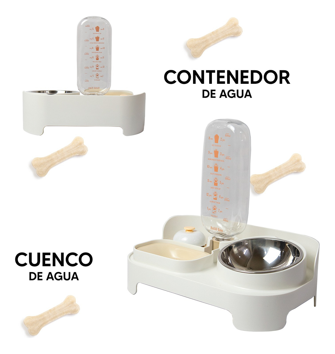 Foto 5 pulgar | Jauz Improvement Bebedero Con Dispensador De Agua Automatico + Comedero P/ Perros (mod. J0168)
