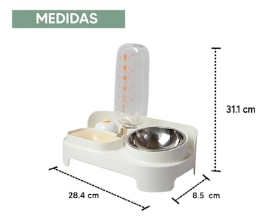 Foto 5 | Jauz Improvement Bebedero Con Dispensador De Agua Automatico + Comedero P/ Perros (mod. J0168)