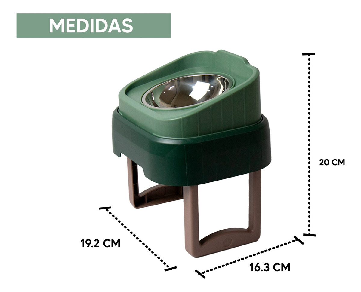 Foto 6 pulgar | Jauz Improvement Comedero Elevado Para Perros Antideslizante Acero Inoxidable 2 En 1 (mod. J0174)
