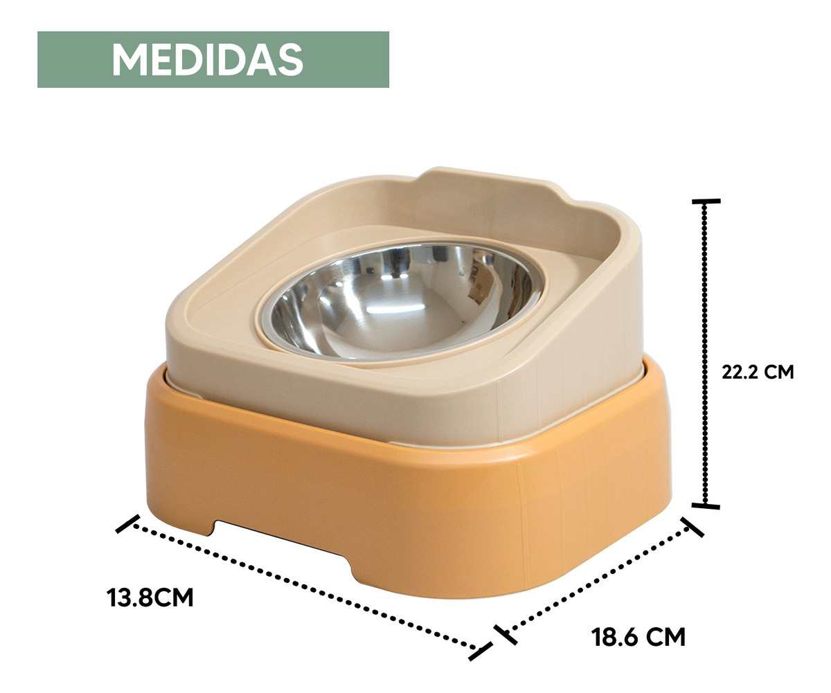 Foto 6 pulgar | Jauz Improvement Comedero Para Perros Antideslizante Acero Inoxidable 2 En 1 (mod. J0173)