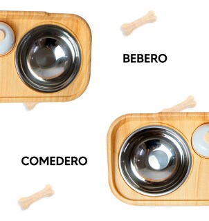 Foto 4 | Jauz Improvement Comedero Para Perros Y Gatos Doble Cuenco + Campana Color Amarillo 2 En 1 (mod. J0177)