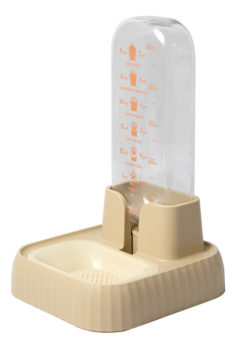 Jauz Improvement Bebedero Dispensador De Agua Automatico Para Perros Y Gatos Color Beige  (mod. J0169)