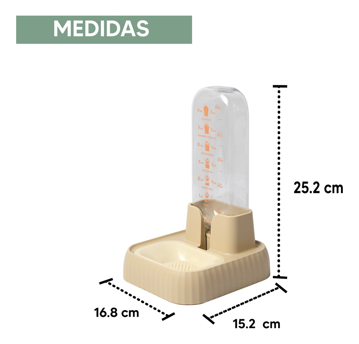 Foto 6 pulgar | Jauz Improvement Bebedero Dispensador De Agua Automatico Para Perros Y Gatos Color Beige  (mod. J0169)